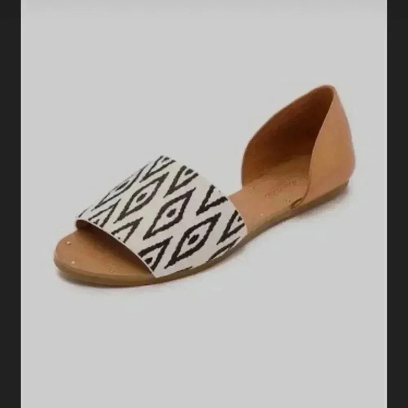 Madewell Thea Ikat Print Sandals Calf Hair - Picture 7 of 8